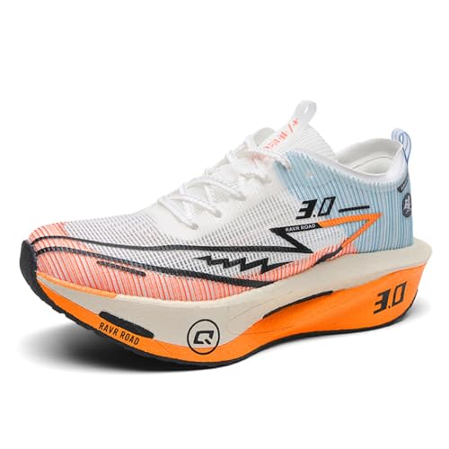 Bolognifi Herren Sport Laufschuhe Anti-Rutsch Training Basketballschuhe Geschenk(Orange,42 EU) von Bolognifi