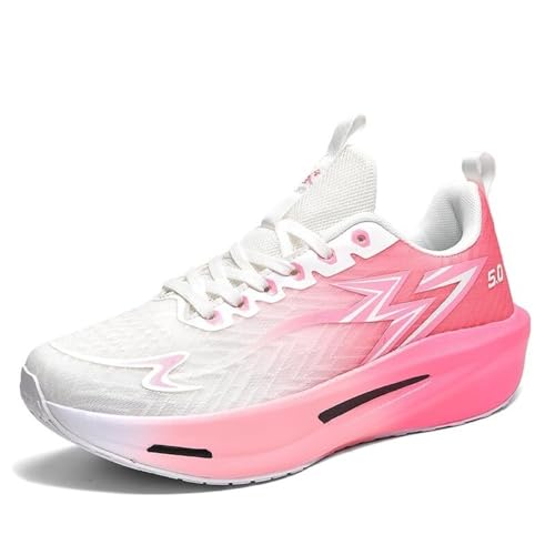 Bolognifi Herren-Trainings-Mesh-Outdoor-Sport-Basketballschuhe Geschenk(Red,43 EU) von Bolognifi