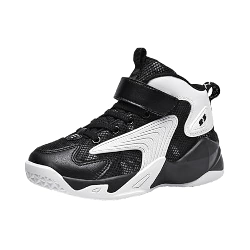 Bolognifi High-Top-Basketballstiefel for Kinder, modische rutschfeste Sportschuhe mit Dicker Sohle Geschenk(Negro1,40 EU) von Bolognifi