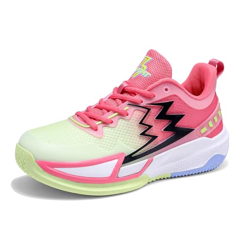 Bolognifi Leuchtende Basketballschuhe for Herren, verschleißfest und rutschfest, Sporttrainingsschuhe Geschenk(Rojo,42 EU) von Bolognifi