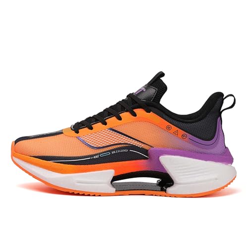 Bolognifi Neutrale Laufschuhe, Fitnessschuhe, Leichtathletik-Tennisschuhe, leichte, Bequeme Wanderschuhe Geschenk(Orange,36 EU) von Bolognifi