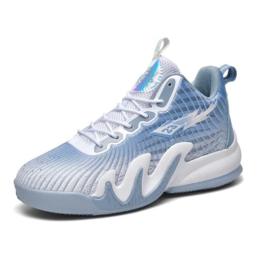 Bolognifi Praktische Sporttrainingsstiefel for Herren mit hohem Schaft und rutschfesten Basketballschuhen Geschenk(Grey,41 EU) von Bolognifi