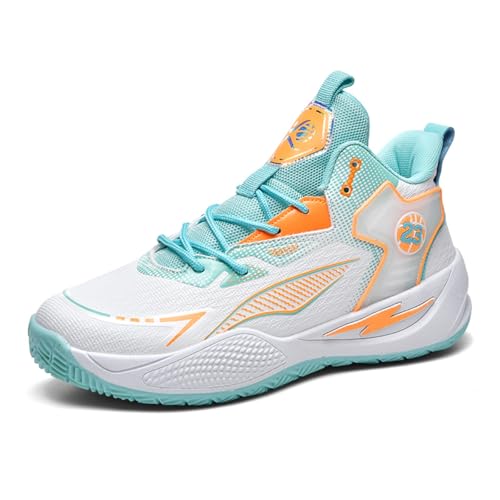 Bolognifi Robuste High-Top-Basketballschuhe for Männer/Frauen mit stylischem Colorblocking-Design Geschenk(Green,37 EU) von Bolognifi