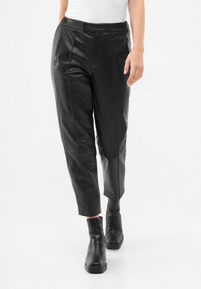 Bolongaro Trevor Lederhose PINTUCK Lederhose, Gerader Beinschnitt, Falten vorne von Bolongaro Trevor