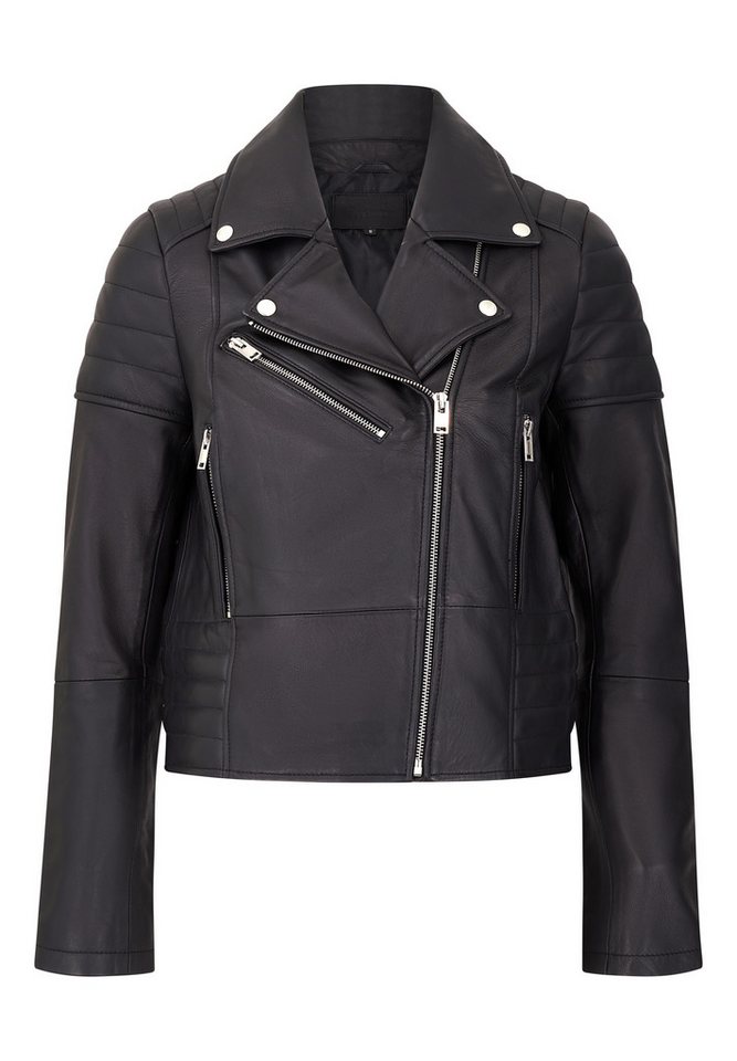 Bolongaro Trevor Lederjacke Jasmime Biker Biker, Superweiches Leder, asymmetrisch von Bolongaro Trevor