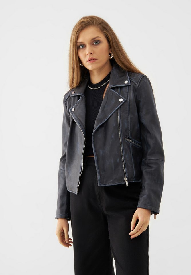 Bolongaro Trevor Lederjacke MELISSA Weiches Leder, Asymmetrisch von Bolongaro Trevor