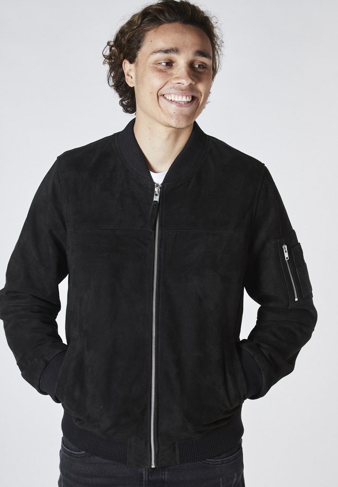 Bolongaro Trevor Lederjacke Ma1 Bomber Suede Bomber, Superweiches Wildleder, Militär von Bolongaro Trevor