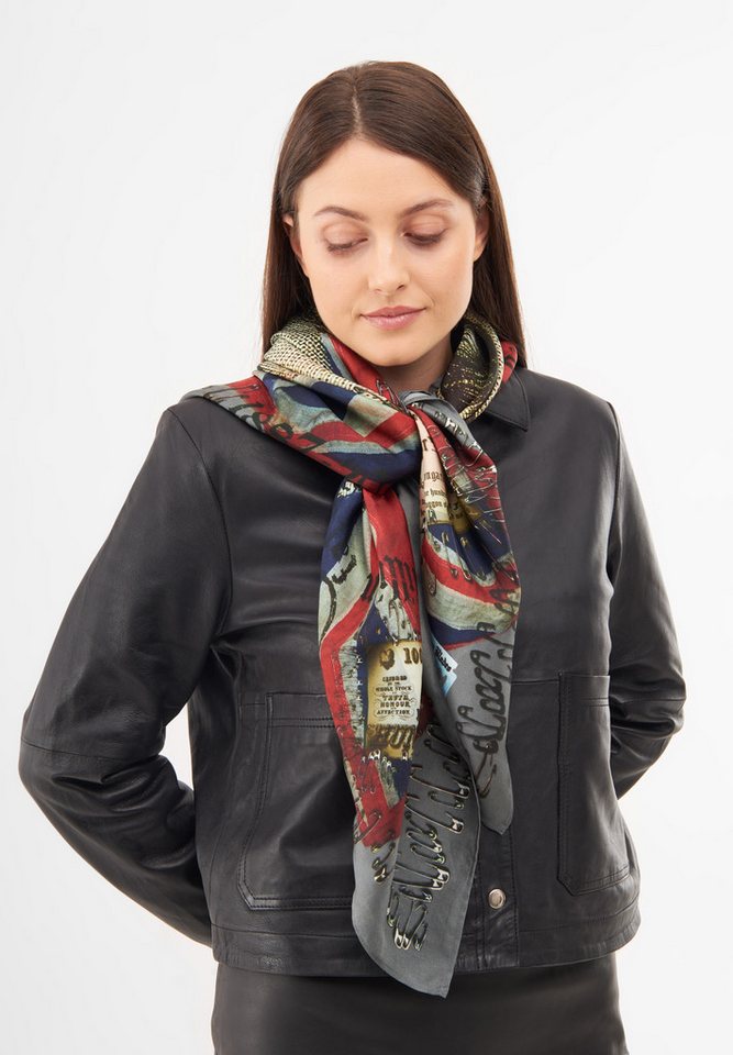 Bolongaro Trevor Modeschal ONE MILLION FARTHINGS, Weicher Schal,Signature-Inhouse-Druck, flexibles Styling möglich von Bolongaro Trevor