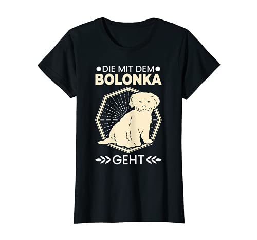 Damen Die Mit Dem Bolonka Geht Hunde Hundeliebhaber Bolonka T-Shirt Damen Die Mit Dem Bolonka Geht Hunde Hundeliebhaber Bolonka T-Shirt von Bolonka Hunde Haustier