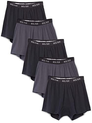 Bolter Herren Boxershorts, Baumwolle, Stretch, 5er-Pack - - XXX-Large von Bolter