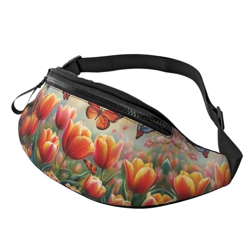 BoltPack Bauchtasche für Damen und Herren, mit verstellbarem Riemen, leichte, wasserdichte Hüfttasche für Sport, Wandern, Laufen, Blume Schmetterling 6, M, Trekkingrucksack BoltPack Bauchtasche für Damen und Herren, mit verstellbarem Riemen, leichte, wasserdichte Hüfttasche für Sport, Wandern, Laufen, Blume Schmetterling 6, M, Trekkingrucksack von Boltpack