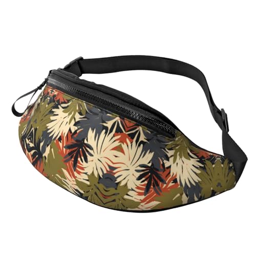 BoltPack Bauchtasche für Damen und Herren, mit verstellbarem Riemen, leichte, wasserdichte Hüfttasche für Sport, Wandern, Laufen, Grün, Braun, Camo 4, Einheitsgröße, Trekkingrucksack von Boltpack