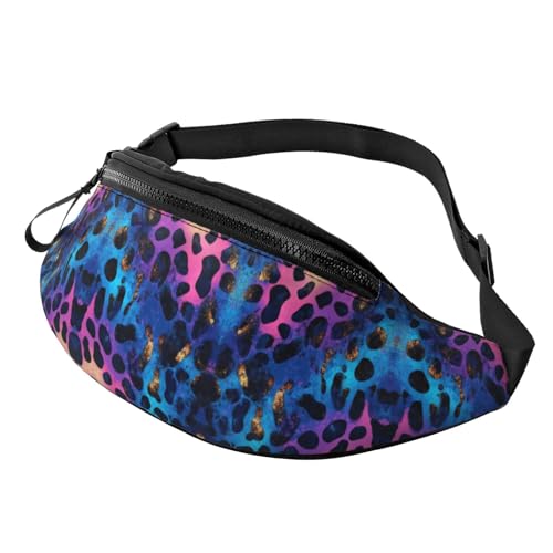BoltPack Bauchtasche für Damen und Herren, mit verstellbarem Riemen, leichte, wasserdichte Hüfttasche für Sport, Wandern, Laufen, Leopardenmuster, bunt, 13, Einheitsgröße, Trekkingrucksack BoltPack Bauchtasche für Damen und Herren, mit verstellbarem Riemen, leichte, wasserdichte Hüfttasche für Sport, Wandern, Laufen, Leopardenmuster, bunt, 13, Einheitsgröße, Trekkingrucksack von Boltpack