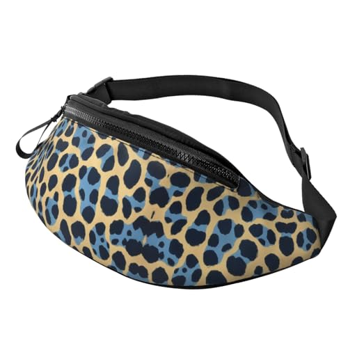 BoltPack Bauchtasche für Damen und Herren, mit verstellbarem Riemen, leichte, wasserdichte Hüfttasche für Sport, Wandern, Laufen, Leopardenmuster 3, Einheitsgröße, Trekkingrucksack von Boltpack