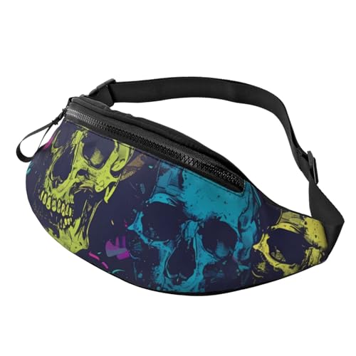 BoltPack Bauchtasche für Damen und Herren, mit verstellbarem Riemen, leichte, wasserdichte Hüfttasche für Sport, Wandern, Laufen, Skull 16, M, Trekkingrucksack BoltPack Bauchtasche für Damen und Herren, mit verstellbarem Riemen, leichte, wasserdichte Hüfttasche für Sport, Wandern, Laufen, Skull 16, M, Trekkingrucksack von Boltpack