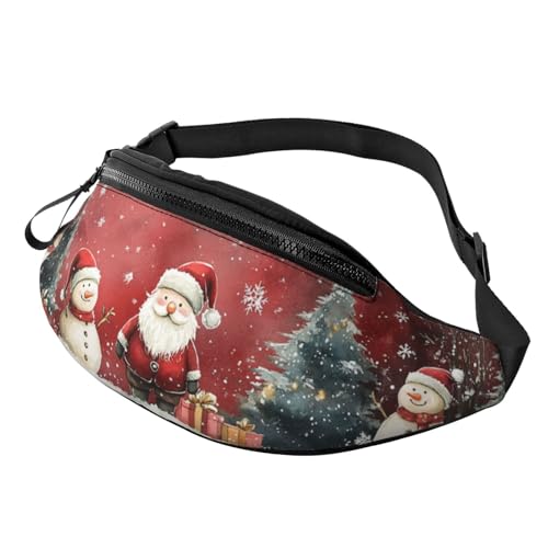 BoltPack Bauchtasche für Damen und Herren, mit verstellbarem Riemen, leichte, wasserdichte Hüfttasche für Sport, Wandern, Laufen, Weihnachten 18, M, Trekkingrucksack von Boltpack