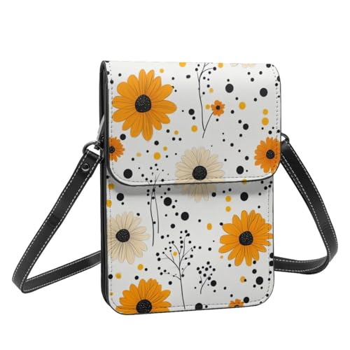 Boltpack Crossbody-Geldbörse, Handytaschen für Damen, Leder, Handytasche, Münzgeldbörse mit verstellbarem Schulterseil, Blume 3, 19 X 13.5 X 1 cm Boltpack Crossbody-Geldbörse, Handytaschen für Damen, Leder, Handytasche, Münzgeldbörse mit verstellbarem Schulterseil, Blume 3, 19 X 13.5 X 1 cm von Boltpack