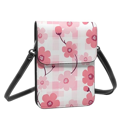 Boltpack Crossbody-Geldbörse, Handytaschen für Damen, Leder, Handytasche, Münzgeldbörse mit verstellbarem Schulterseil, Blumen 4, 19 X 13.5 X 1 cm Boltpack Crossbody-Geldbörse, Handytaschen für Damen, Leder, Handytasche, Münzgeldbörse mit verstellbarem Schulterseil, Blumen 4, 19 X 13.5 X 1 cm von Boltpack