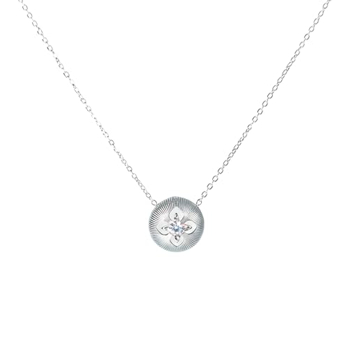 Boltquan 304 Titanium Steel Octagram Pendant Necklace - Silver Finish, Unique Design, Non - Allergenic, Perfect for Daily Wear. Boltquan 304 Titanium Steel Octagram Pendant Necklace - Silver Finish, Unique Design, Non - Allergenic, Perfect for Daily Wear. von Boltquan