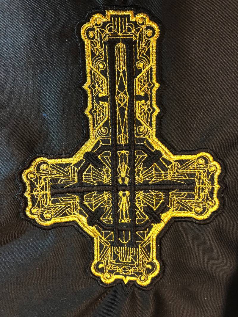 Metallic Gold Gestickter Geist Aufnäher Kostüm Aufnäher von BoltsOfRohan