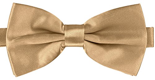 BomGuard Herren Fliege Damen Männer Schleife Mann Jugendliche,beige-gold von BomGuard