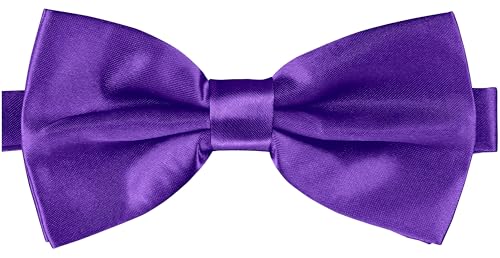 BomGuard Herren Fliege Damen Männer Schleife Mann Jugendliche, lila von BomGuard