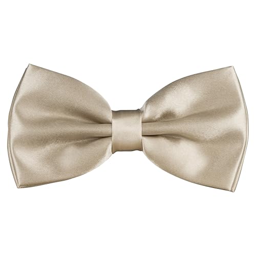 BomGuard Herren Fliege Damen Männer Schleife Mann Jugendliche,champagner-metallic BomGuard Herren Fliege Damen Männer Schleife Mann Jugendliche,champagner-metallic von BomGuard