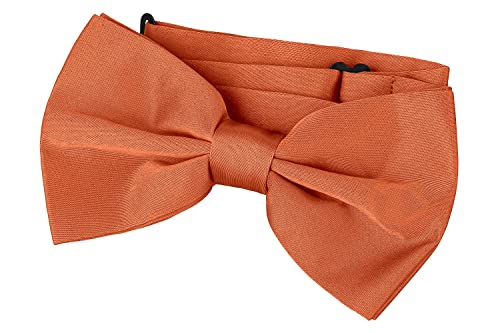 BomGuard Herren Fliege (10cm x 6cm) Schleife matt,orange von BomGuard