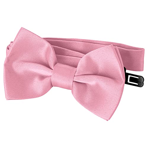 BomGuard Herren Fliege (10cm x 6cm) Schleife matt,rosa von BomGuard