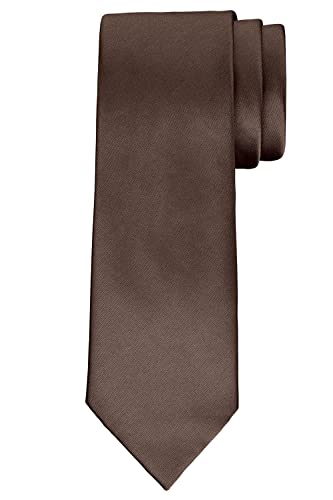 BomGuard Herren Krawatte 7 cm breit,dunkelbraun von BomGuard