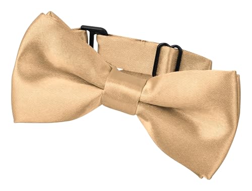 BomGuard Kinder Fliege Kleinkind einfarbig,champagner-leichtgold von BomGuard