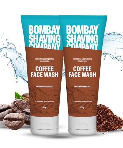 Bombay Shaving Company Kaffee-Gesichtsreiniger für Männer und Frauen, 2 Stück, Tiefenreinigung, De-Tans & Mitesserentfernung, hergestellt in Indien von Bombay Shaving Company