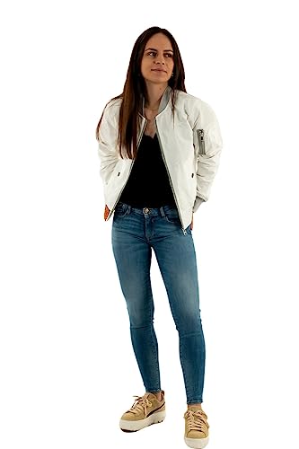 Bombers Original Damen MA1 Jacke, Weiß (White 29), Large von Bombers Original