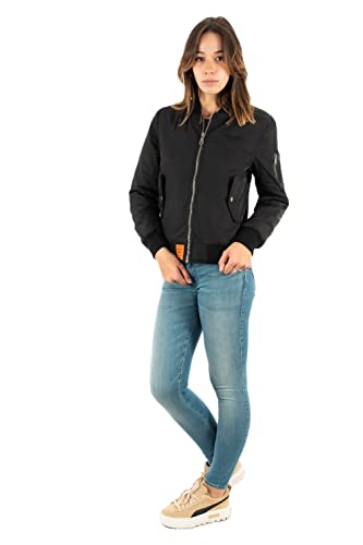 Bombers Original Damen Original W Bomber Jacke, Schwarz (Black 1), Large von Bombers Original