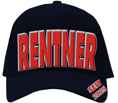 Bombo Pensionskappe mit Aufdruck im Jahr der Ruhestand in deutscher Sprache., dunkelblau, One size von Bombo