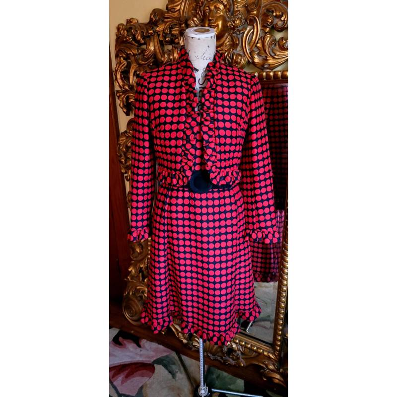 Vintage 60Er Jahre Mod Jacobsons Young Signature Collection Von Jeremy Red & Black Polka Dot Suit von BombshellyVintage