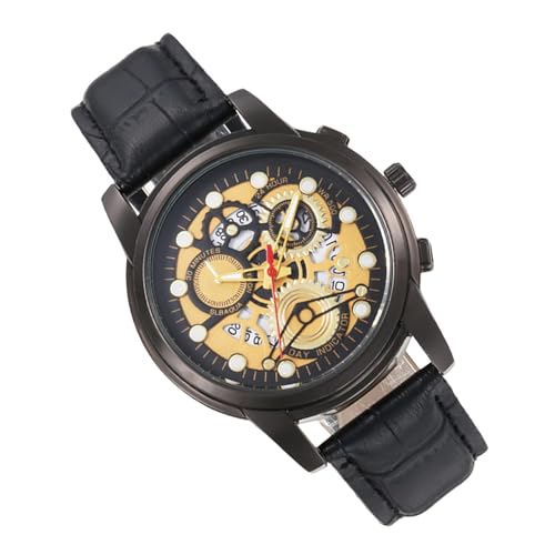 Bomefoi Mechanische Uhren für Männer, mechanische Uhr | Ledergurt Herren Uhr Date | Modeaccessoires Armbanduhr für formelles Freizeitkleid von Bomefoi