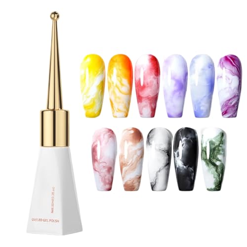 Bomefoi Nagelblühgel | Schnelles Verblenden Gel für Nägel 10 ml | Blooming Maniküre Liquid Beauty Supply für Reisen Zuhause Enthusiasten Mädchen Tägliches Styling Salon Frauen Anfänger von Bomefoi