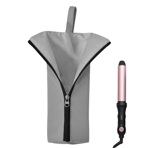 Bomefoi Reiseetasche Für Lockenstab - Hitzebeständiger Make-up-Organizer | Staubdichter wasserdichter Organizer für Stylingwerkzeuge an Frisiertisch Reise Frisierstation Salon von Bomefoi