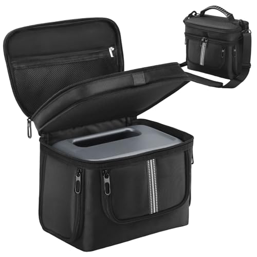 Powerstation-Tasche aus Nylon, wasserdichter Ladekabelhalter – Elektronischer Organizer, Reisetasche, stoßfest mit Griff und Schultergurt für Survival, Rucksackreisen, Wandern, Picknick, Heckklappe von Bomefoi