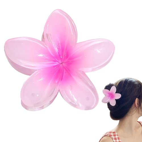 Blumen Haarklammern | Hawaiianische Haarspange | Bunte Blumen-Haarspangen | Rutschfeste Haarspangen - Farbenfroher Haarschmuck In Blumenform Für Frauen Mit Dünnem, Dickem Haar von BommFu