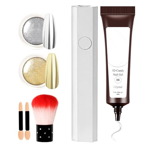 BommFu 5D Nagelgel | Nagelmodellierung Kleber,Anfängerfreundlicher Modelliergel für Salon Zuhause Feier Hochzeit Fest Frauen Mädchen von BommFu