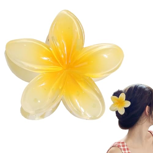 Blumen Haarklammern | Hawaiianische Haarspange | Bunte Blumen-Haarspangen | Rutschfeste Haarspangen - Farbenfroher Haarschmuck In Blumenform Für Frauen Mit Dünnem, Dickem Haar von BommFu