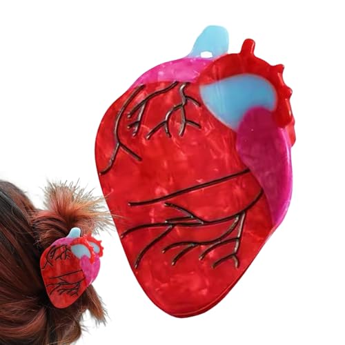 BommFu Claw Clips - Anatomische Damen Claw Clips,Rutschfester Griff Auffälliges Accessoire für Damen und Mädchen Styling Halloween Urlaub von BommFu