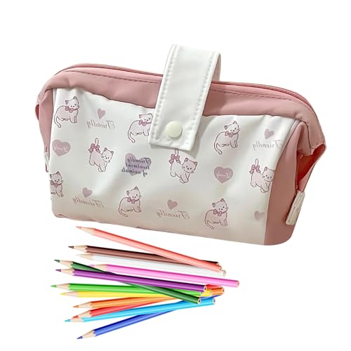 BommFu Federmäppchen | Federtasche Mit Fassungsvermögen,Multifunktioneller Schreibwarenorganizer Mit Lineal Für Reisen Und Pendeln von BommFu