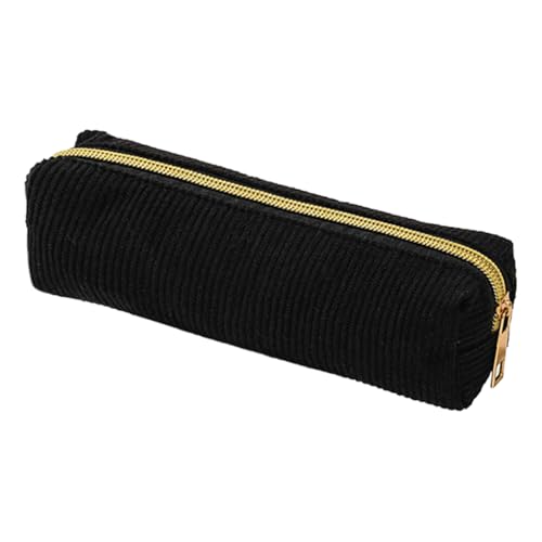 BommFu Federmäppchen Organizer - Ästhetisches Design Federtasche | Großes Fassungsvermögen Cordstoff Einfarbige Tasche für Schreibwaren Marker Radiergummis Stifte Lineal Notizblock von BommFu