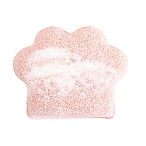 BommFu Gesicht Peelende, Make -up -Entferner,Vergrößerte Katzenpfoten -Konstruktion komprimierte Gesichtsschwämme - Kosmetische Entfernungstücher vom Typ Handschuh für Badezubehör von BommFu