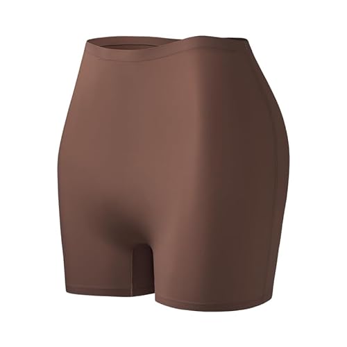 Bommi Fairy Frauen hohe elastische Taille Slip Shorts Shapewear Shorts Tummy Control Nahtlose Boyshorts Shapewear für unter Kleider (Braun, L) von Bommi Fairy