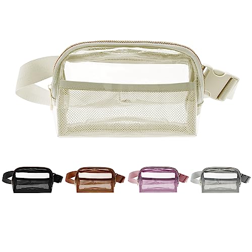 Bomvabe Bauchtasche für Damen und Herren, transparent, verstellbar, für Sport, Reisen, Strand, Veranstaltungen, Konzerte, transparent von Bomvabe