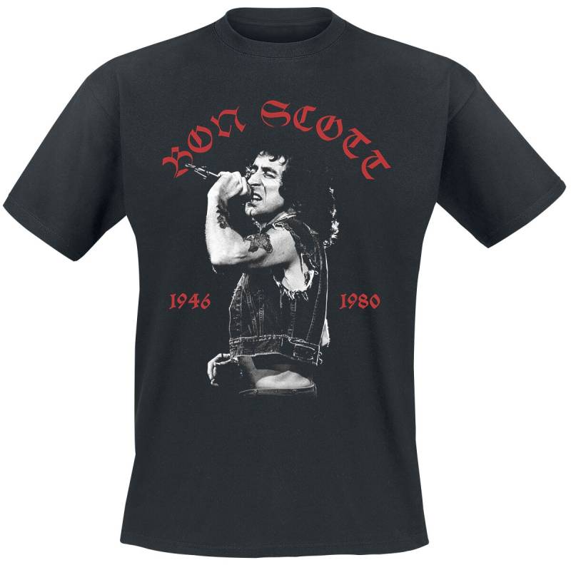 Bon Scott Live Photo T-Shirt schwarz in XXL von Bon Scott